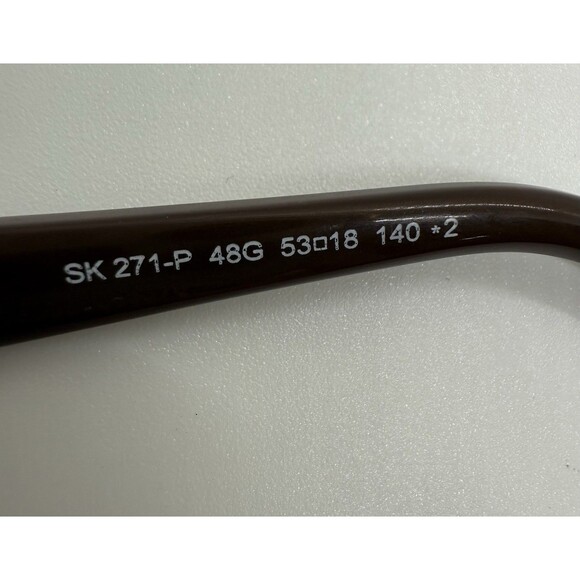 Swarovski Atelier SK271-P 48G Brown Cat Eye Sunglasses Frame 53-18-140 Italy COA - Picture 5 of 14